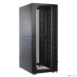 ЦМО Шкаф серверный ПРОФ напольный 42U (800x1200) дверь перфор., задние двойные перфор., черный, в сборе (ШТК-СП-42.8.12-48АА-9005) (1 коробка)