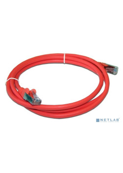 Патч-корд RJ45 - RJ45, 4 пары, FTP, категория 6A, 3 м, красный, LSZH, LANMASTER