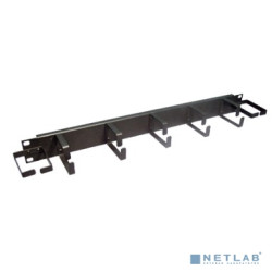Lanmaster TWT-ORG1U-5V2H Органайзер 19" 1U 5 колец + 2 боковых