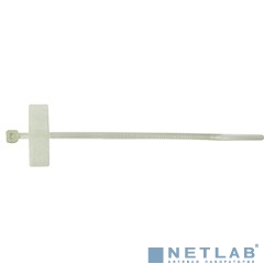Gembird MPT-210x2.5 Стяжки пластиковые 210 мм х 2.5 мм с площадками для маркировки (100 шт.)(MPT-210x2.5)