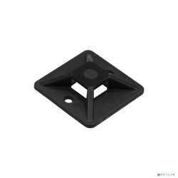 Exegate EX293142RUS Самоклеющаяся площадка для крепления стяжек ExeGate STM2020B-100 (20х20 мм, halogen free, -40°C - +85°C, черная, 100 шт)