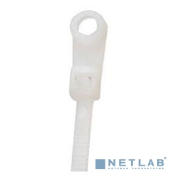 REXANT (07-0204) Хомут под винт nylon 4.8 х 200 мм 100 шт белый