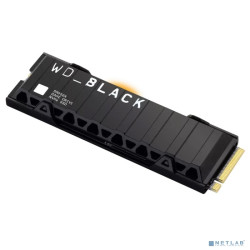 Твердотельный накопитель/ WD SSD Black SN850X, 2.0TB, M.2(22x80mm), NVMe, PCIe 4.0 x4, 3D TLC, R/W 7300/6600MB/s, IOPs 1 200 000/1 100 000, TBW 1200, DWPD 0.3, with Heat Spreader (12 мес.)