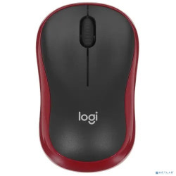 Мышь Wireless Logitech M185 черная/красная, оптическая, 1000dpi, 2.4 GHz/USB-ресивер (910-002633)