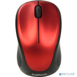 910-002496 Logitech Мышь беспроводная M235 Red