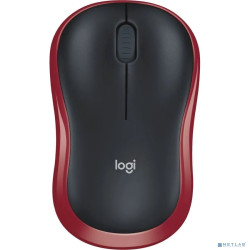Мышь Logitech Wireless M185 <USB, Red, Retail> 910-002237
