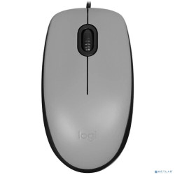910-006760 Мышь Logitech M110 Silent Mid Grey [бесшумная, оптическая, 1000dpi, USB, 1.8м]