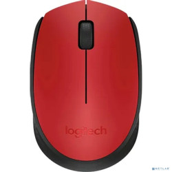 Мышь Wireless Logitech M171 910-004641 red-black, USB, 1000dpi
