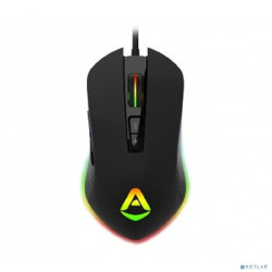 CBR CM 855 Armor, Мышь проводная, оптическая, игровая, USB, до 4800 dpi, 7 программируемых кнопок и колесо прокрутки, RGB-подсветка, ABS-пластик, длина кабеля 1,5 м, цвет чёрный