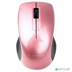 Gembird MUSW-370 {Мышь беспроводная, розовый, 2.4ГГц, 2кн+колесо-мышка, 1000 DPI, оптический}