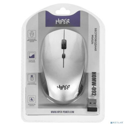 Мышь HIPER беспроводная HOMW-092 {1600dpi, серый, USB, 4кнп}