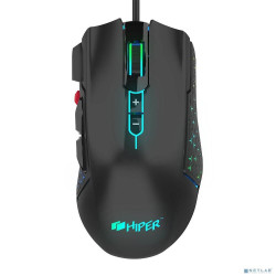 Мышь игровая HIPER DRAKKAR (GMUS-3000) Black USB {4000 dpi, 8 кнопок, USB кабель 1.6м, черный}