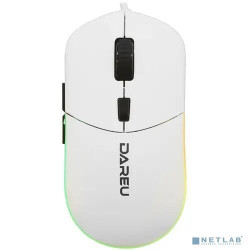 Мышь проводная Dareu LM121 White (белый), DPI 800/1600/2400/6400, подсветка RGB, 1.8 м