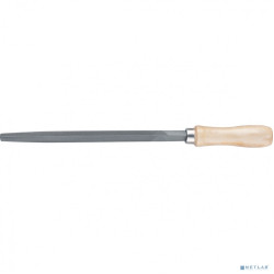 СИБРТЕХ Напильник, 250 мм, трехгранный, деревянная ручка [16029]