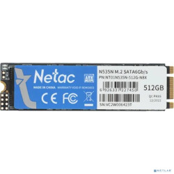 Твердотельный накопитель Netac N535N M.2 2280 SATAIII 3D NAND SSD 512GB, R/W up to 540/490MB/s [NT01N535N-512G-N8X]