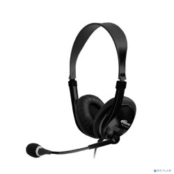 RITMIX RH-533USB, Black {Гарнитура. 40 мм, 20-20000 Гц, 32 Ом, 105 дБ, конденсаторный всенаправленный микрофон, 2,2 кОм, 58 дБ ± 3 дБ, пластик}