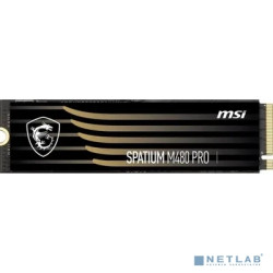 SSD накопитель MSI Spatium M480 Pro 4ТБ, M.2 2280, PCIe 4.0 x4,  NVMe,  M.2 [s78-440r050-p83]