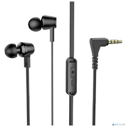 HOCO M86/ Наушники + микрофон/ Кнопка ответа/ 1.2м/ 3.5 mm jack/ Black