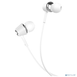 HOCO M70/ Наушники + микрофон/ Кнопка ответа/ 1.2м/ 3.5 mm jack/ White