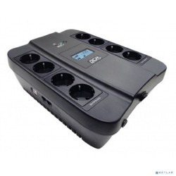 PowerCom Spider SPD-550U LCD ИБП {Line-Interactive, 550VA / 330W, 8xEURO: 4 с резервным питанием, 4 с фильтрацией, USB} (1138685)