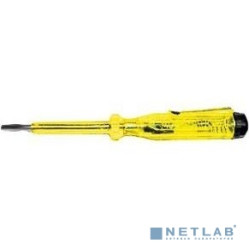 КУРС Отвертка индикаторная, желтая ручка 100 - 500 В, 140 мм [56501]