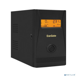 Exegate EX292776RUS ИБП ExeGate Power Smart ULB-800.LCD.AVR.2SH <800VA/480W, LCD, AVR, 2*Schuko, металлический корпус, Black>