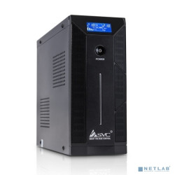 SVC, W-1000L, ИБП, Л-И., 1000ВА/600Вт, Вход:220В, AVR:145-275В, Вых.:220В±5%, 50/60±0.5Гц, АКБ 1*12В/12Ач, Возм.подкл.внешних АКБ,LCD-дисплей, Напольный
