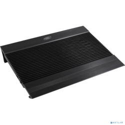Подставка для охлаждения ноутбука DEEPCOOL N8 BLACK (8шт/кор, до 17", вентилятор 2x140мм,  алюминий, черный, 2USB ) Retail box