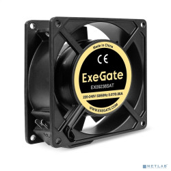 Exegate EX289012RUS Вентилятор 220В AC ExeGate EX09238SAT (92x92x38 мм, Sleeve bearing (подшипник скольжения, алюминиевый корпус, клеммы, 2700RPM, 39dBA, RTL)