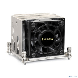 Exegate EX293443RUS Кулер ExeGate ESNK-P0048AP4.PWM.2U.2011.Cu (Al+Cu, 2U, 4 тепл. трубки, LGA2011/2066, TDP 135W, Fan 80mm, PWM, 2100-6800RPM, 2 ball bearing, 4pin, 52db, 345г, на винтах, с термопаст