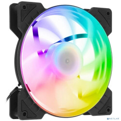 Powercase Вентилятор (M6-14-LED) 5 color LED 140 x 140 х 25 мм (100шт./кор, Molex, 900±10% об/мин) Bulk     M6-14-LED