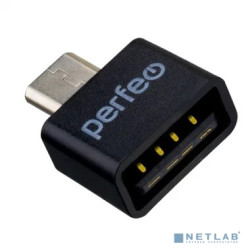 Perfeo adapter USB на micro USB c OTG (PF-VI-O010 Black) чёрный [PF_B4995]