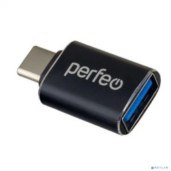 Perfeo adapter USB на Type-C c OTG, 3.0 (PF-VI-O009 Black) чёрный