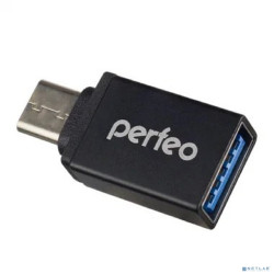 Perfeo adapter USB на Type-C c OTG, 3.0 (PF-VI-O006 Black) чёрный