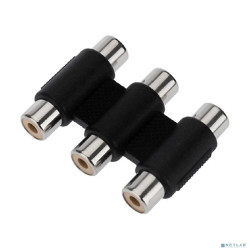 Rexant (14-0434) Переходник 3 гнезда RCA - 3 гнезда RCA
