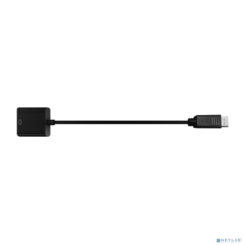 Bion Переходник с кабелем HDMI - DisplayPort, 19F/20M, однонаправленный DP->HDMI, длина кабеля 15см, черный [BXP-A-HDMI-DP-02]