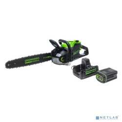 GreenWorks GD82CS51K2 Цепная пила аккумуляторная, 82V, 51 см, бесщеточная, с 1хАКБ 2.5 Ач. и ЗУ [2008307UA]