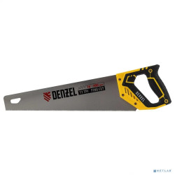 Denzel Ножовка по дереву, 400 мм, 11 TPI, зуб 3D, двухкомпонентная рукоятка [24146]