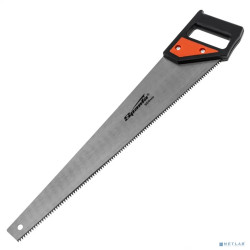 SPARTA Ножовка по дереву, 500 мм, 5-6 TPI, каленый зуб, линейка, пластиковая рукоятка [232365]