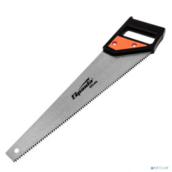 SPARTA Ножовка по дереву, 400 мм, 5-6 TPI, каленый зуб, линейка, пластиковая рукоятка [232305]