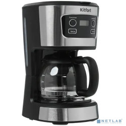 Кофеварка капельная Kitfort КТ-738 700Вт черный/серебристый