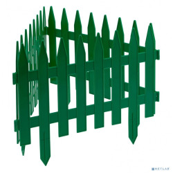 Забор декоративный "Рейка", 28х300 см, зеленый, Россия// Palisad [65005]