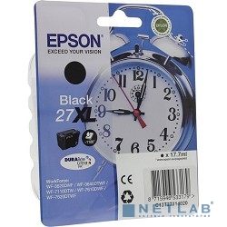 EPSON C13T27114020/4022 Singlepack Black 27XL DURABrite Ultra Ink for WF7110/7610/7620, 1100 стр,  (cons ink)