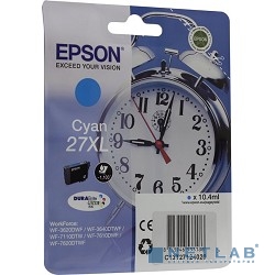 EPSON C13T27124020/4022 Singlepack Cyan 27XL DURABrite Ultra Ink for WF7110/7610/7620 (cons ink)