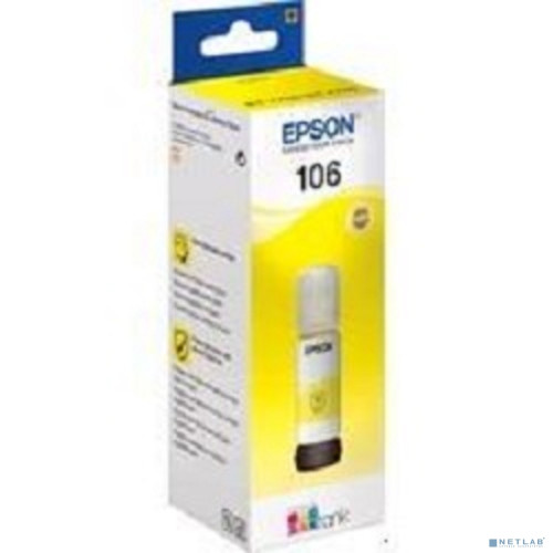EPSON C13T00R440  Контейнер 106 с желтыми чернилами для L7160/7180, 70 мл.