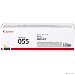 Canon 055 Y Тонер-картридж для Canon LBP66x/MF74x,  (2100 стр.), желтый