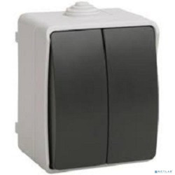 Iek EVS20-K03-10-54-DC ВС20-2-0-ФСр Выключатель двухклавишный для открытой установки ФОРС IP54 IEK