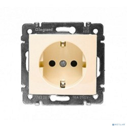 Legrand 774320 Розетка Valena с заземлением, винтовой зажим, слоновая кость