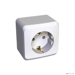 Systeme electric PA16-003B ЭТЮД О/У РОЗЕТКА с заземлением без шторок 16А 250B,  белый , Россия