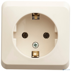 Systeme electric PA16-003K ЭТЮД О/У РОЗЕТКА с заземлением без шторок 16А 250B, КРЕМОВЫЙ, Россия